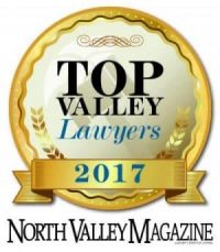 Top Valley Lawyers Award by North Valley Magazine