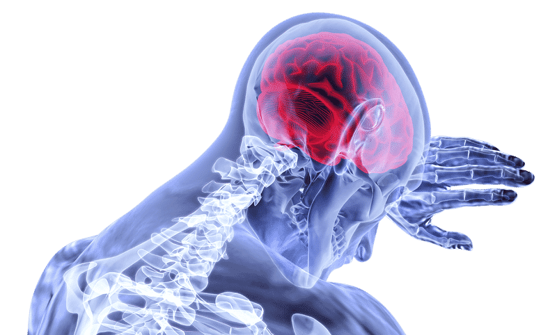 Person suffering from brain injury